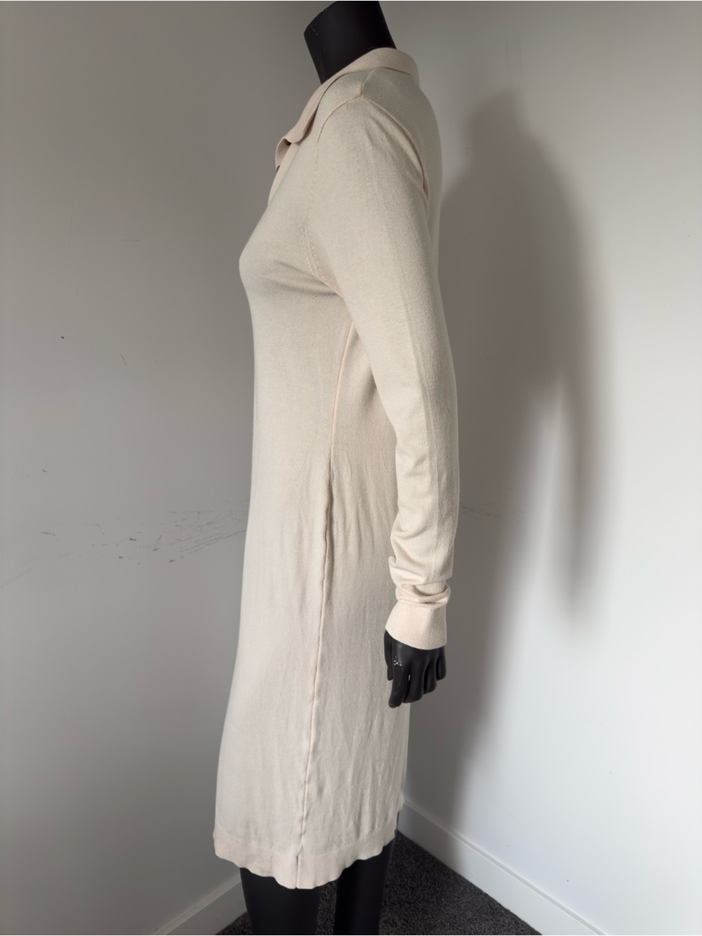 131. 525 America Cream Polo-Style Midi Dress - Picture 6 of 10